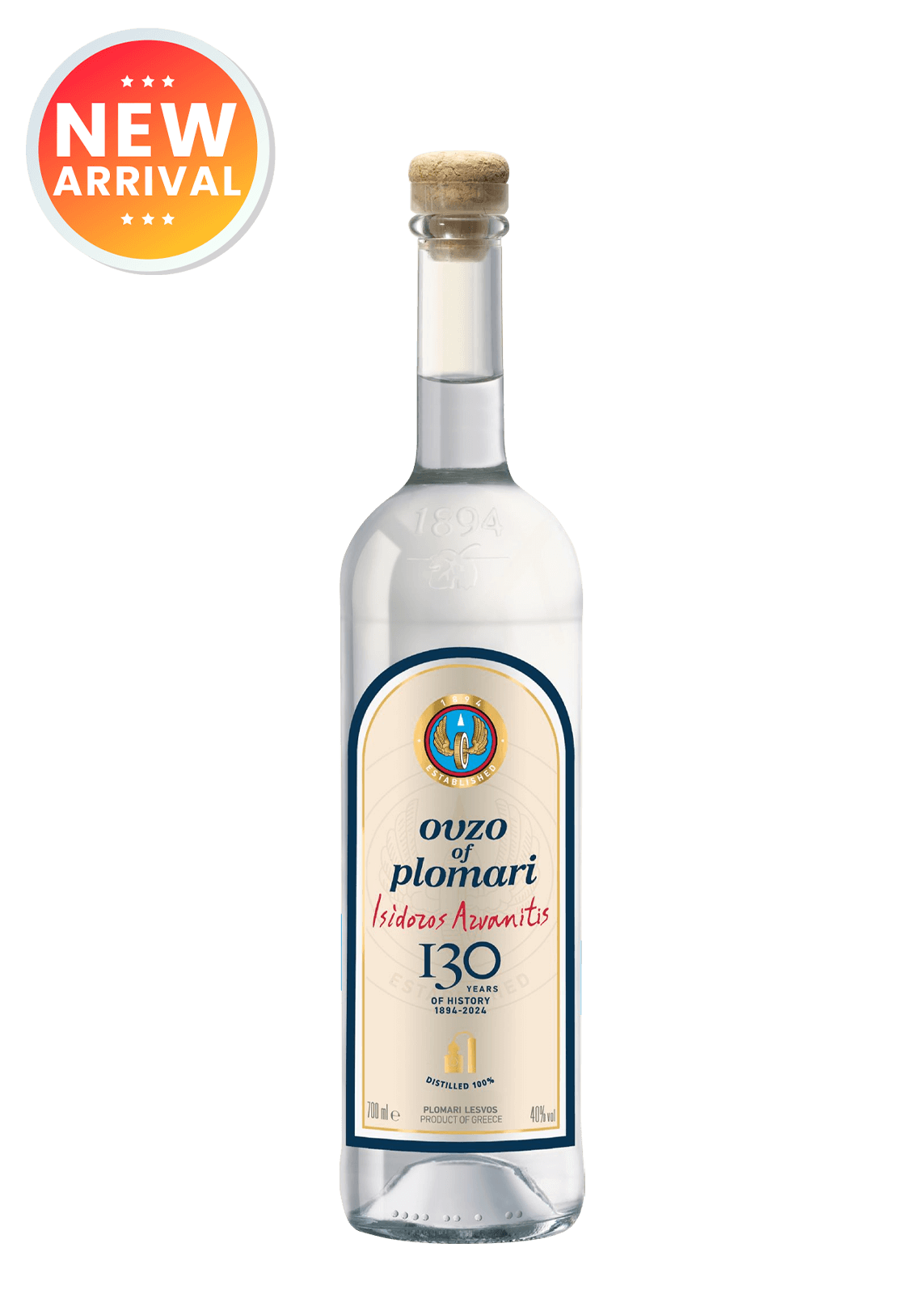 Ouzo Of Plomari Isidoros Arvanitis 70Cl