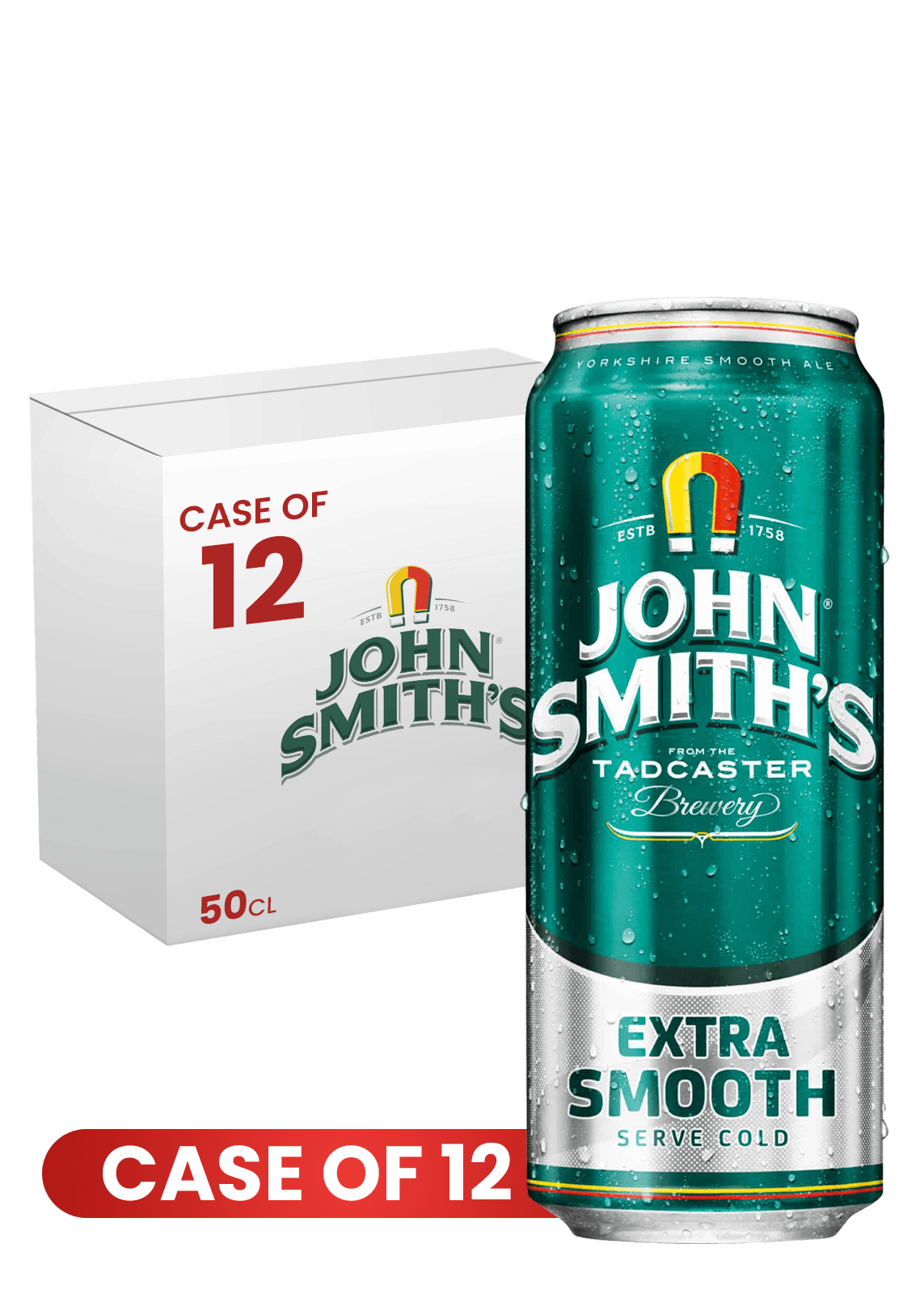 John Smiths Extra Smooth Can 50 CL X 12 Case