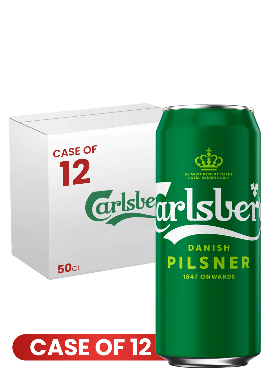 Carlsberg Can 50 CL X 12 Case
