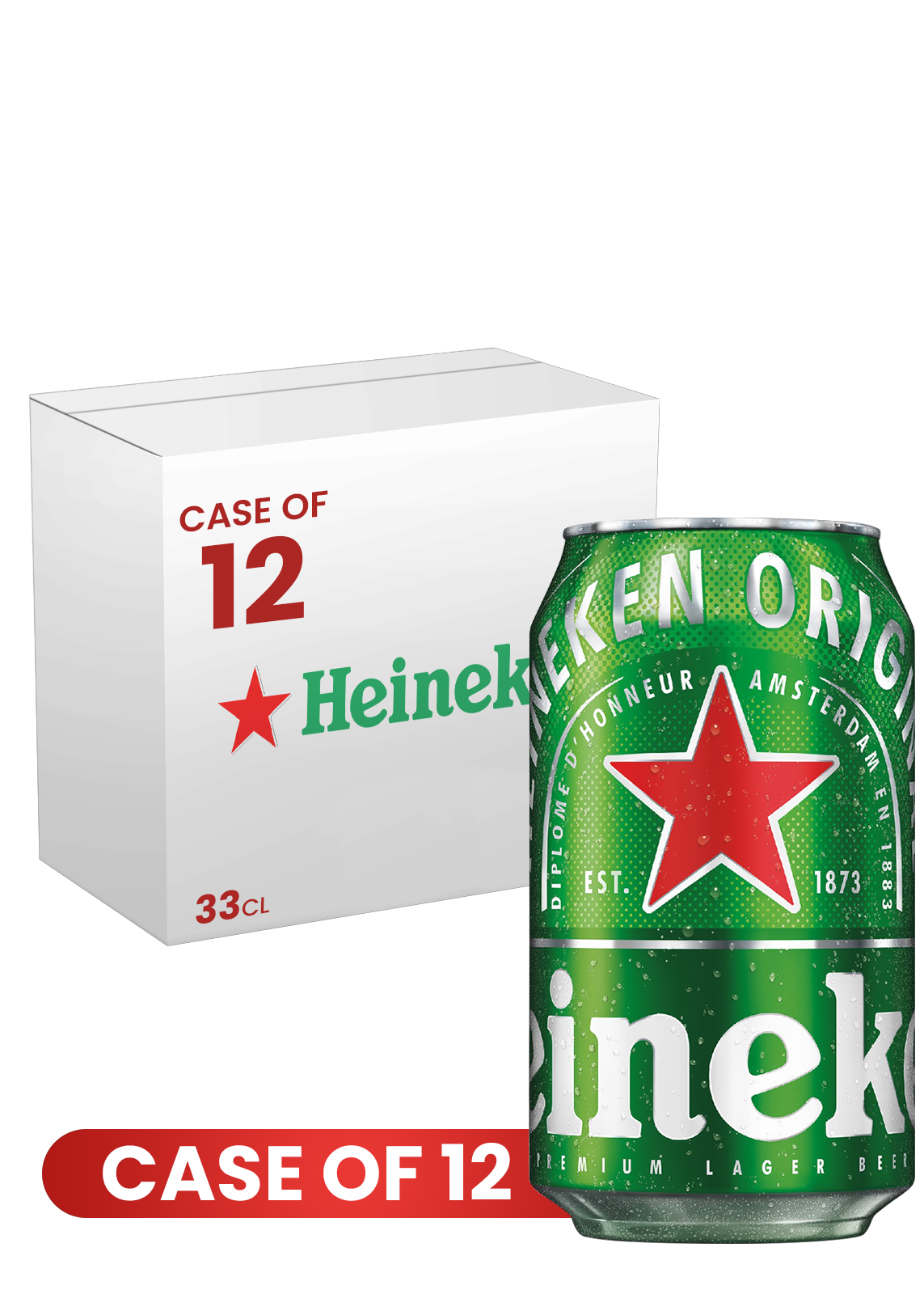Heineken Can 33 CL X 12 Case