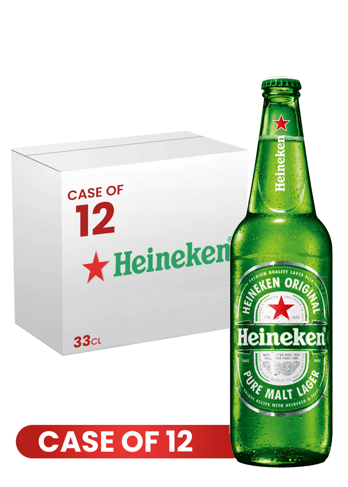 Heineken Btl 33CL X 12 Case