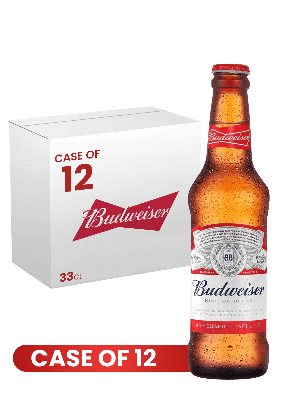 Budweiser Btl 33 CL X 12 Case