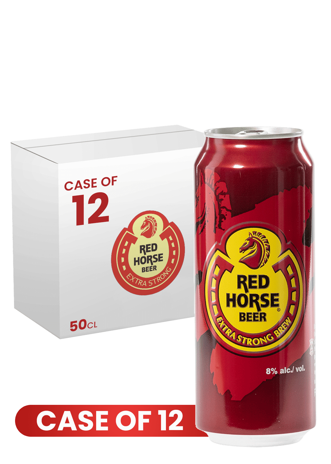 Red Horse Can 50 CL X 12 Case
