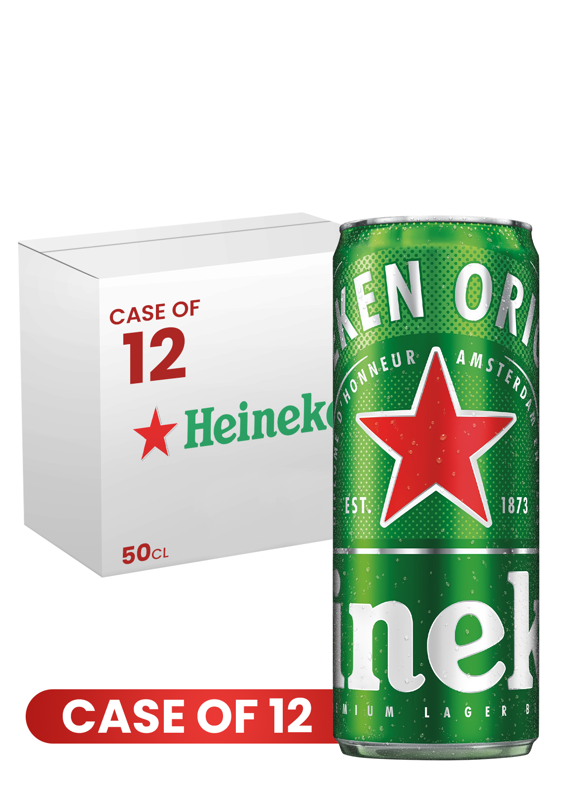 Heineken Can 50 CL X 12 Case