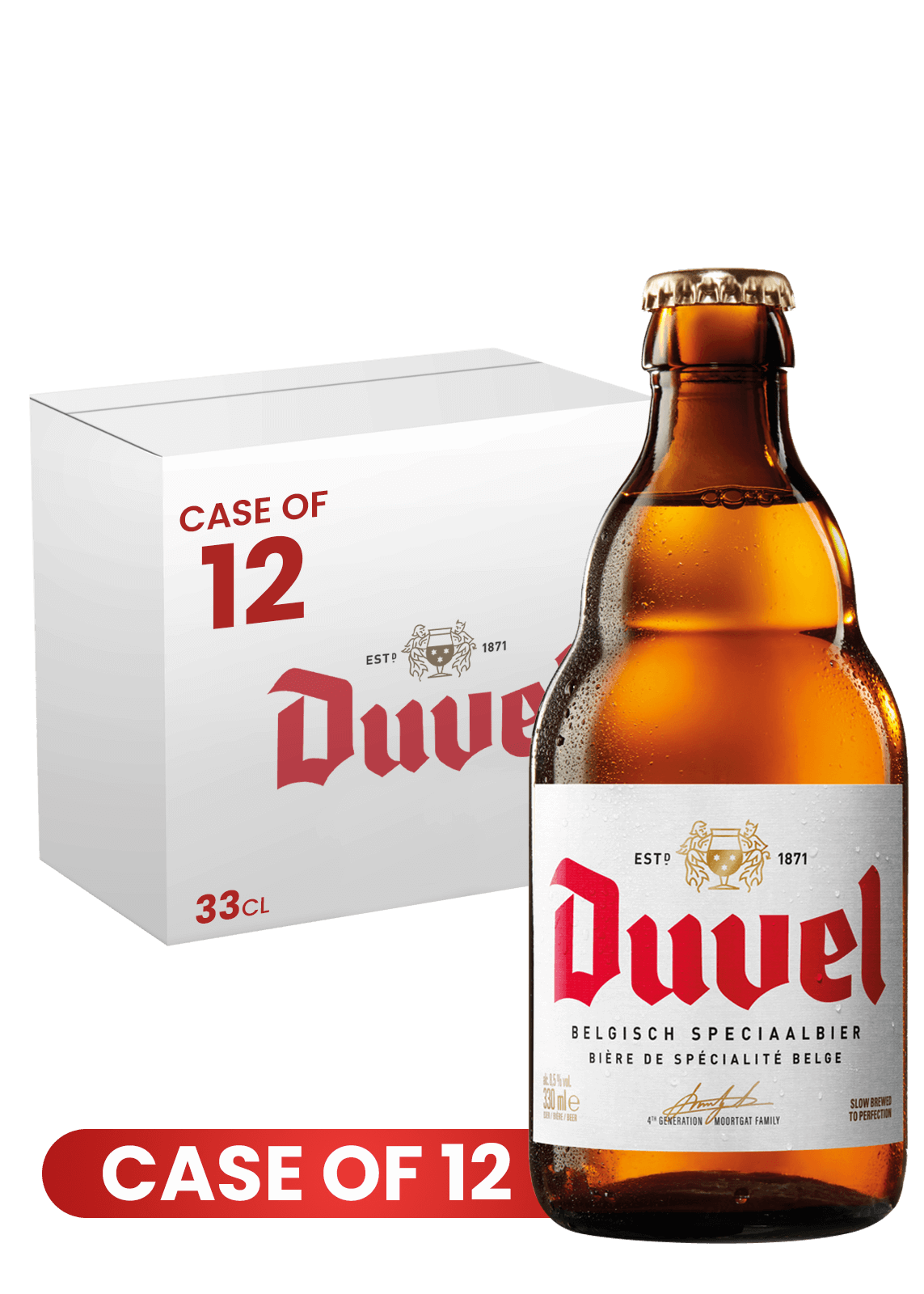 Duvel Beer Btl 33 CL X 12 Case