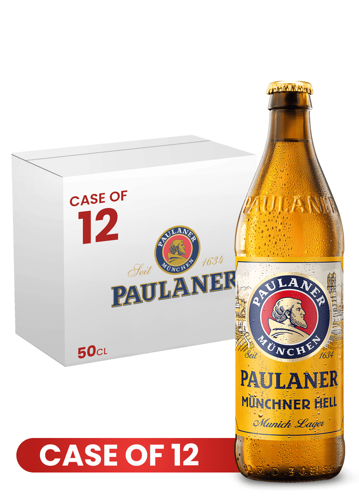 Paulaner Munchner Hell Btl 50 CL X 12 Case