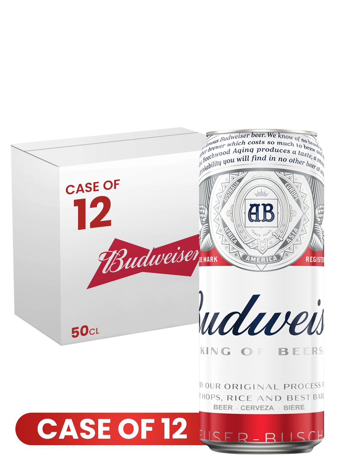 Budweiser Can 47.3 CL X 12 Case