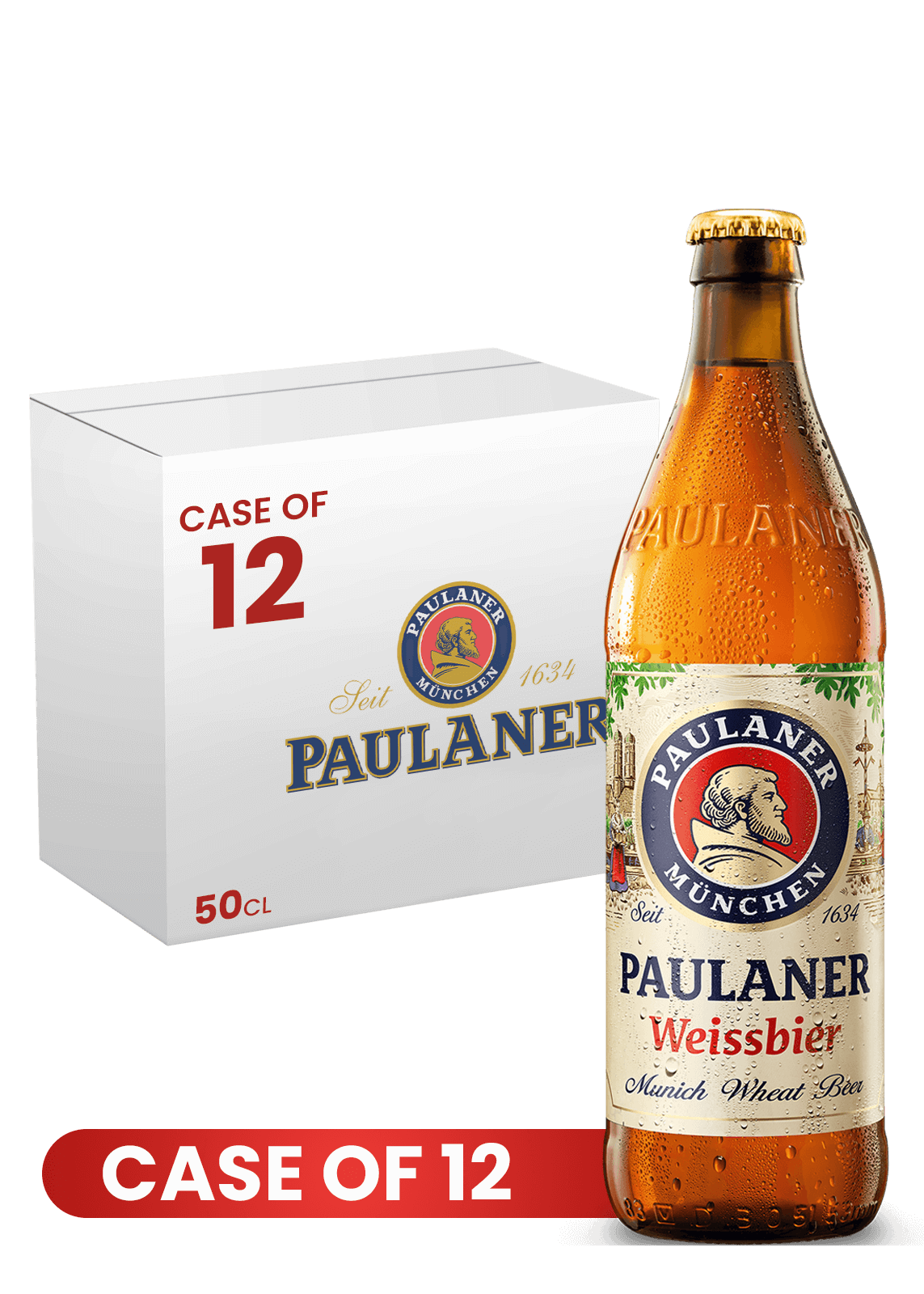 Paulaner Weissbier Btl 50 CL X 12 Case