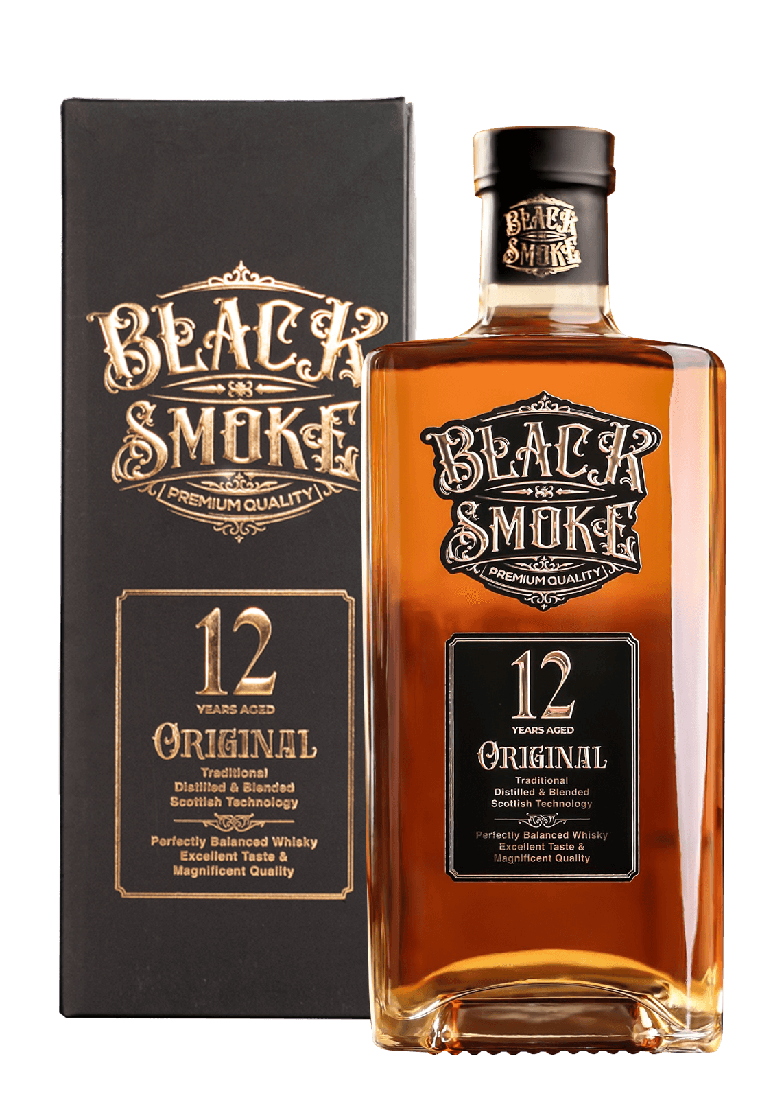 Black Smoke 12YO Whiskey 1L