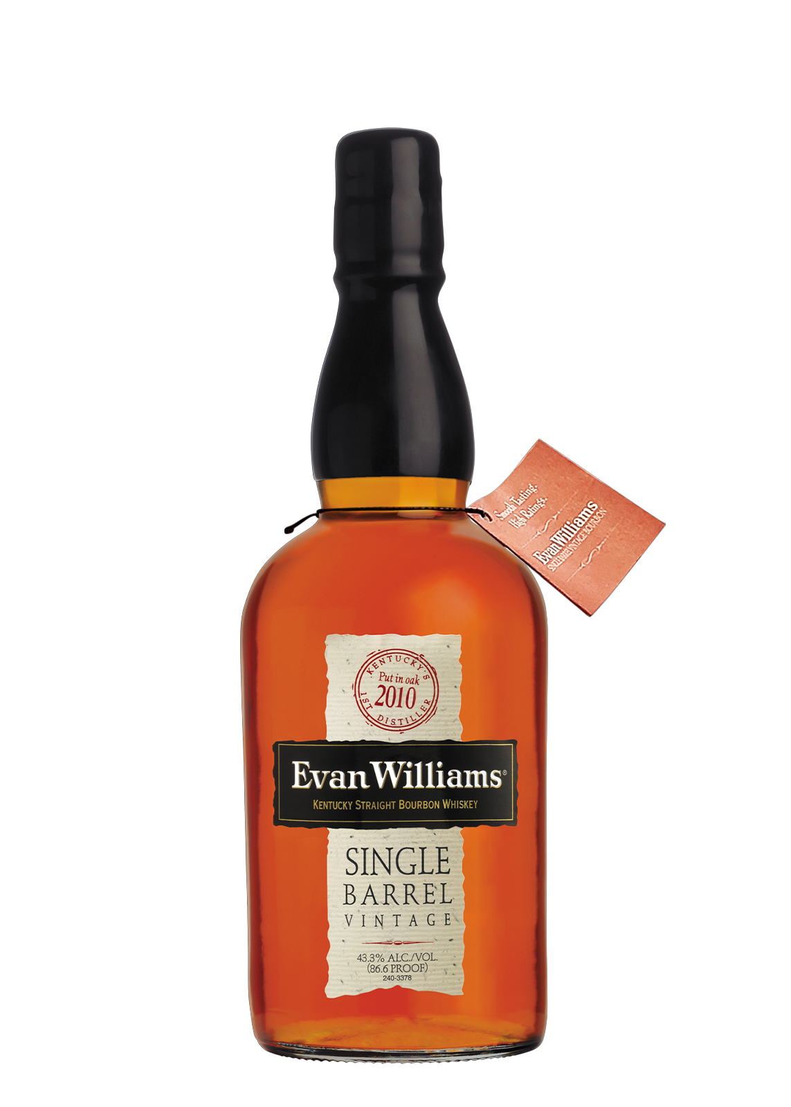 Evan William's Single Barrel Vintage 2010 Bourbon Whiskey 75 Cl