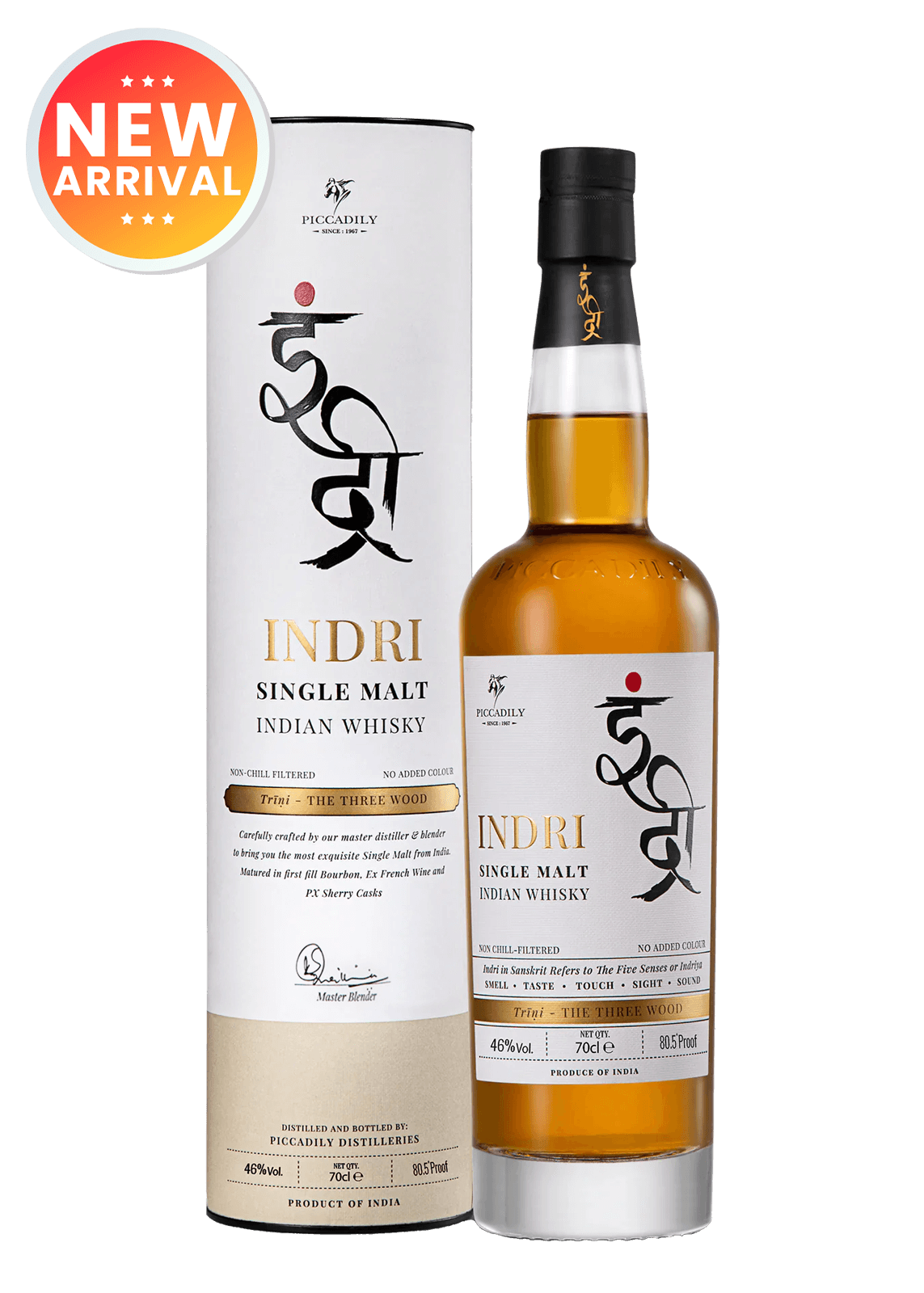 Indri Trini Single Malt Indian Whisky 70cl