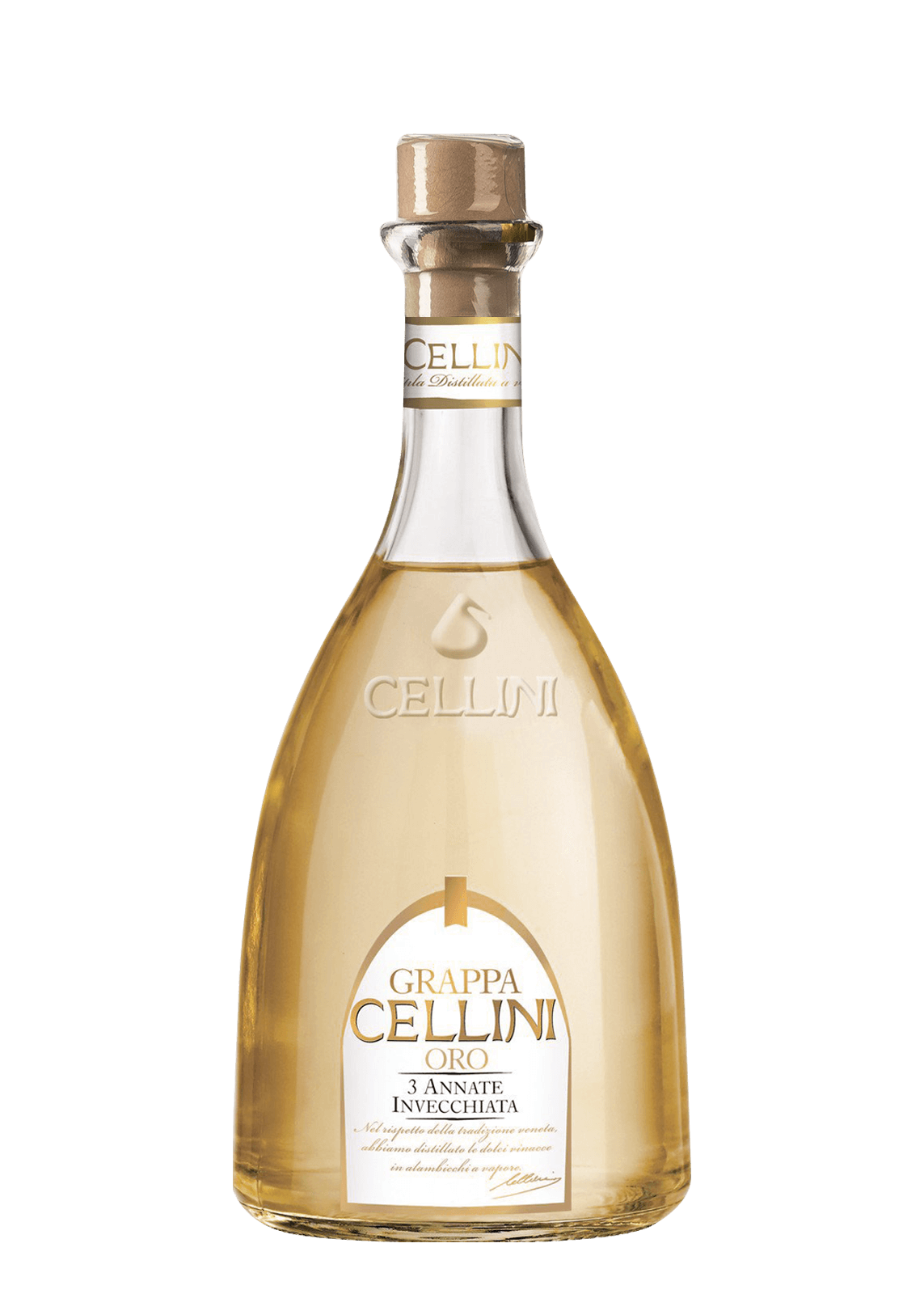 Cellini Grappa Oro 3 Annate Invecchiata 70Cl