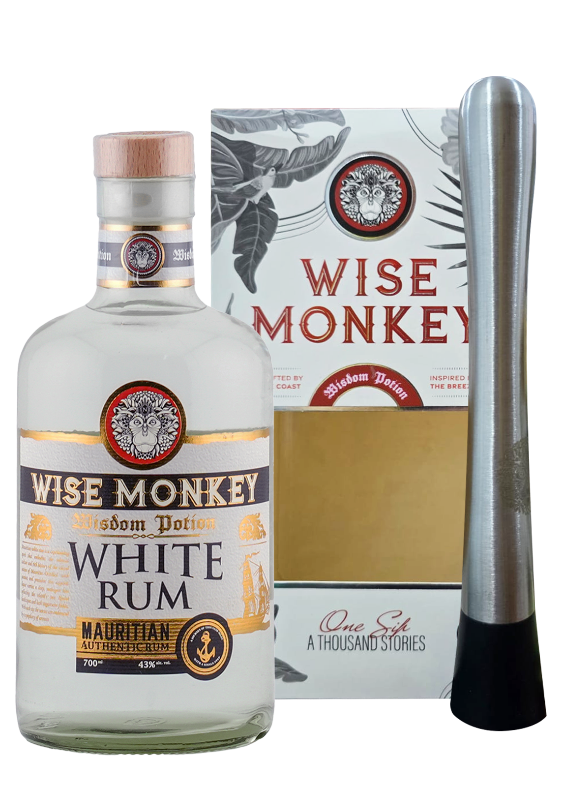 Wise Monkey White Rum 75Cl