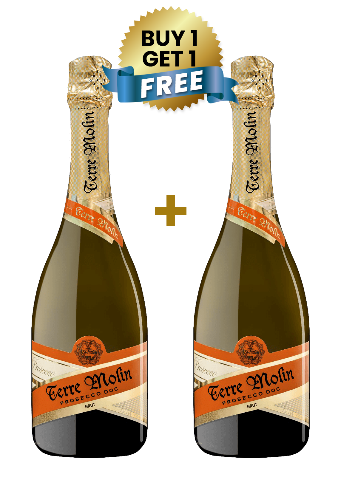 Terre Molin Prosecco Doc Brut 75Cl PROMO BUY 1 GET 1 FREE