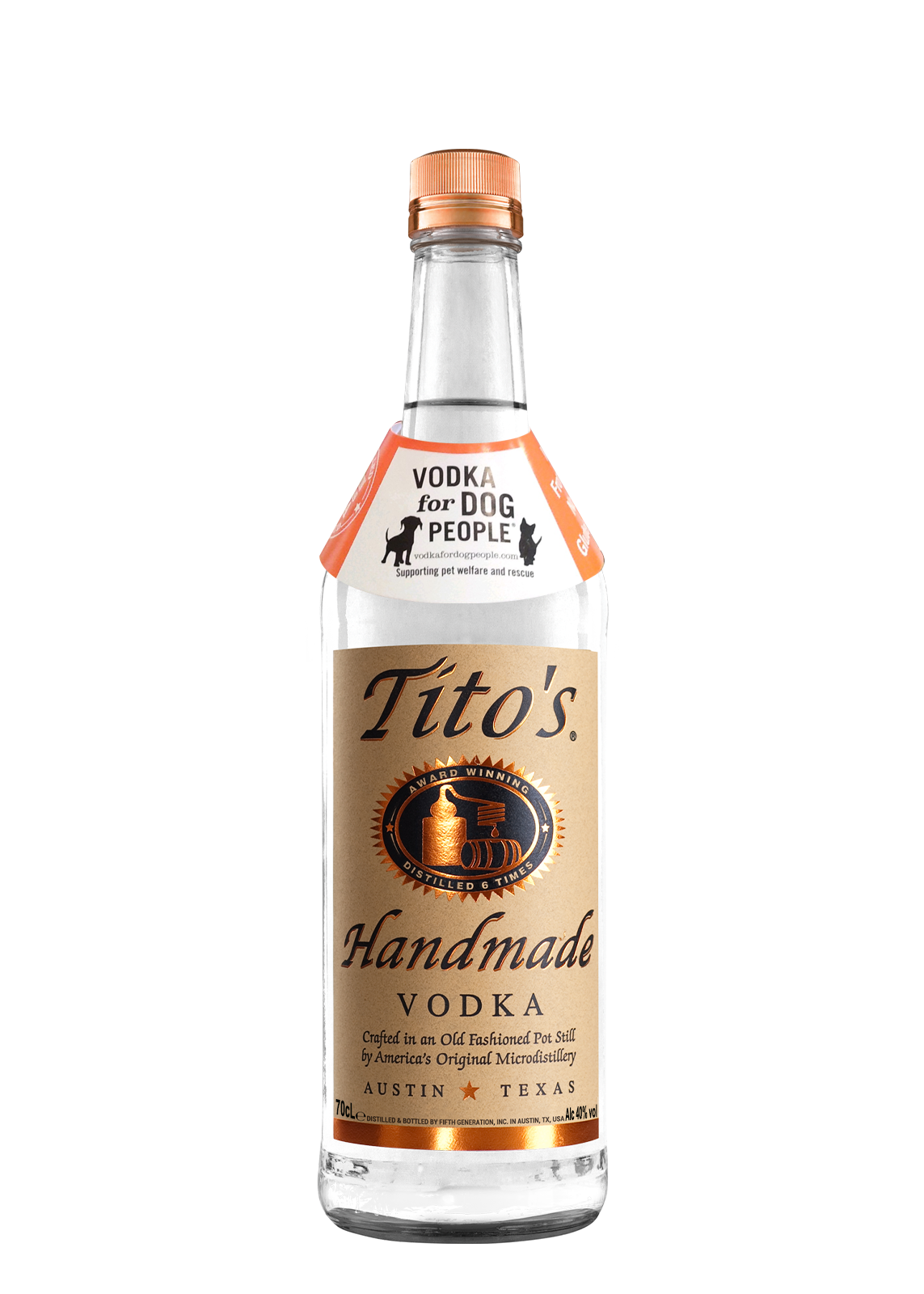 Tito's Handmade Vodka 70Cl (Gluten Free)