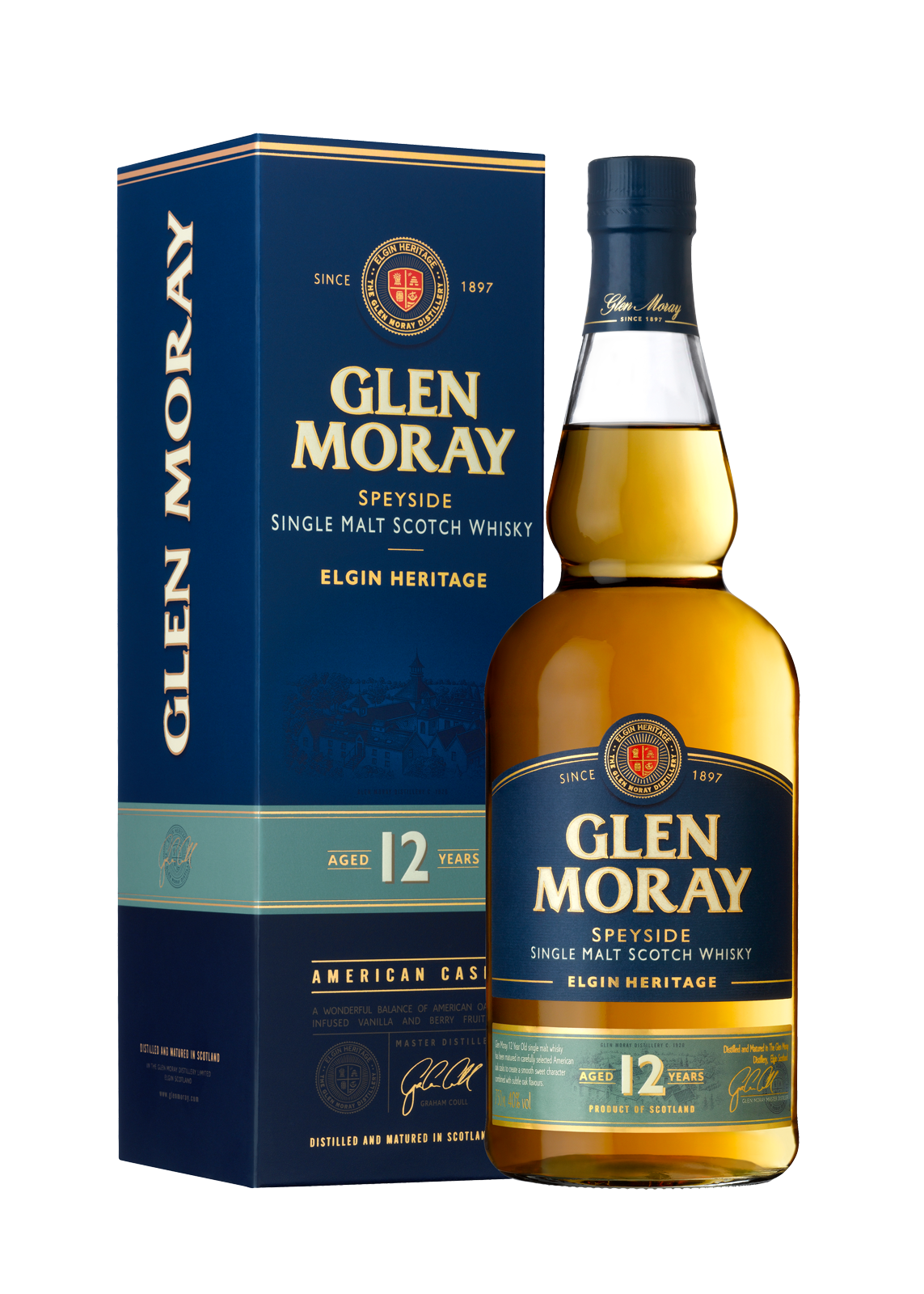 Glen Moray 12 Years Speyside Single Malt American Casks 70Cl