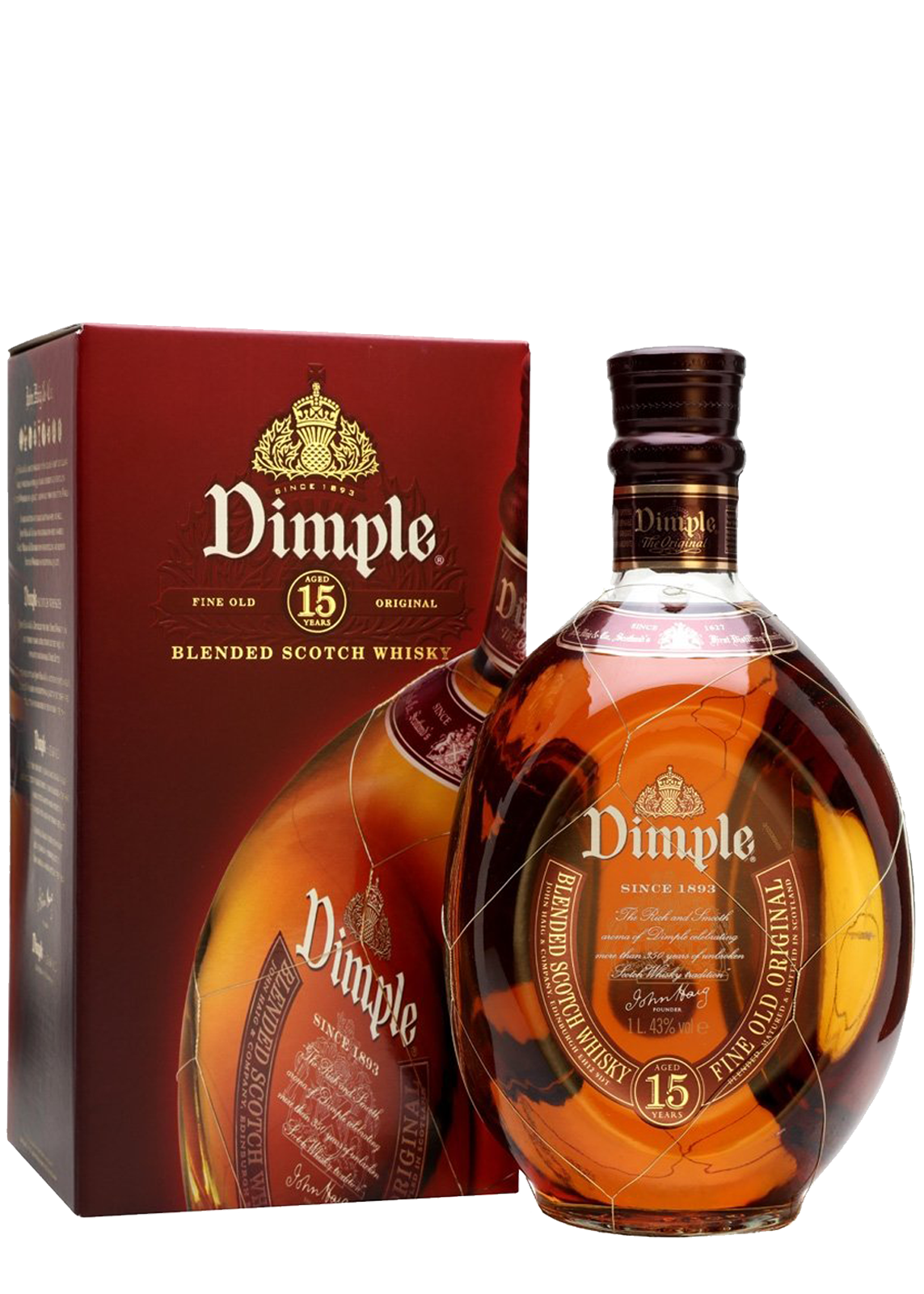Dimple 15YO Blended Scotch Whisky 1L